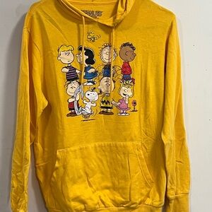 Yellow Peanuts Graphic Hoodie